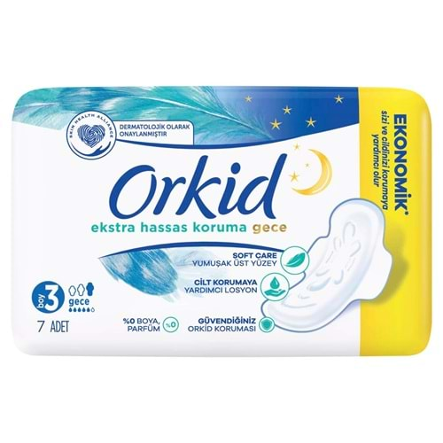 ORKİD EXTRA HASSAS KORUMA TEKLI PAKET 7 LI GECE