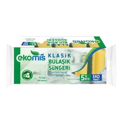 EKOMİS KLASIK BULASIK SUNGERI 5 ADET