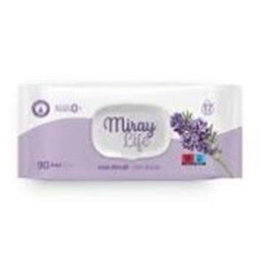 MİRAY ISLAK HAVLU 90 ADET LAVANTA