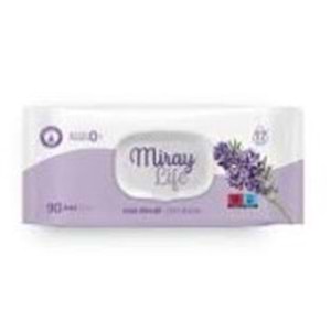 MİRAY ISLAK HAVLU 90 ADET LAVANTA