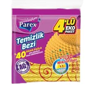 PAREX TEMİZLİK BEZİ EKO PAKET 4'LÜ