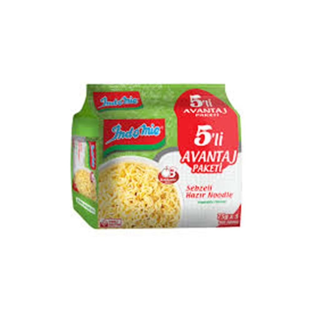 INDOMIE HAZIR NOODLE 5 LI PAKET SEBZELI