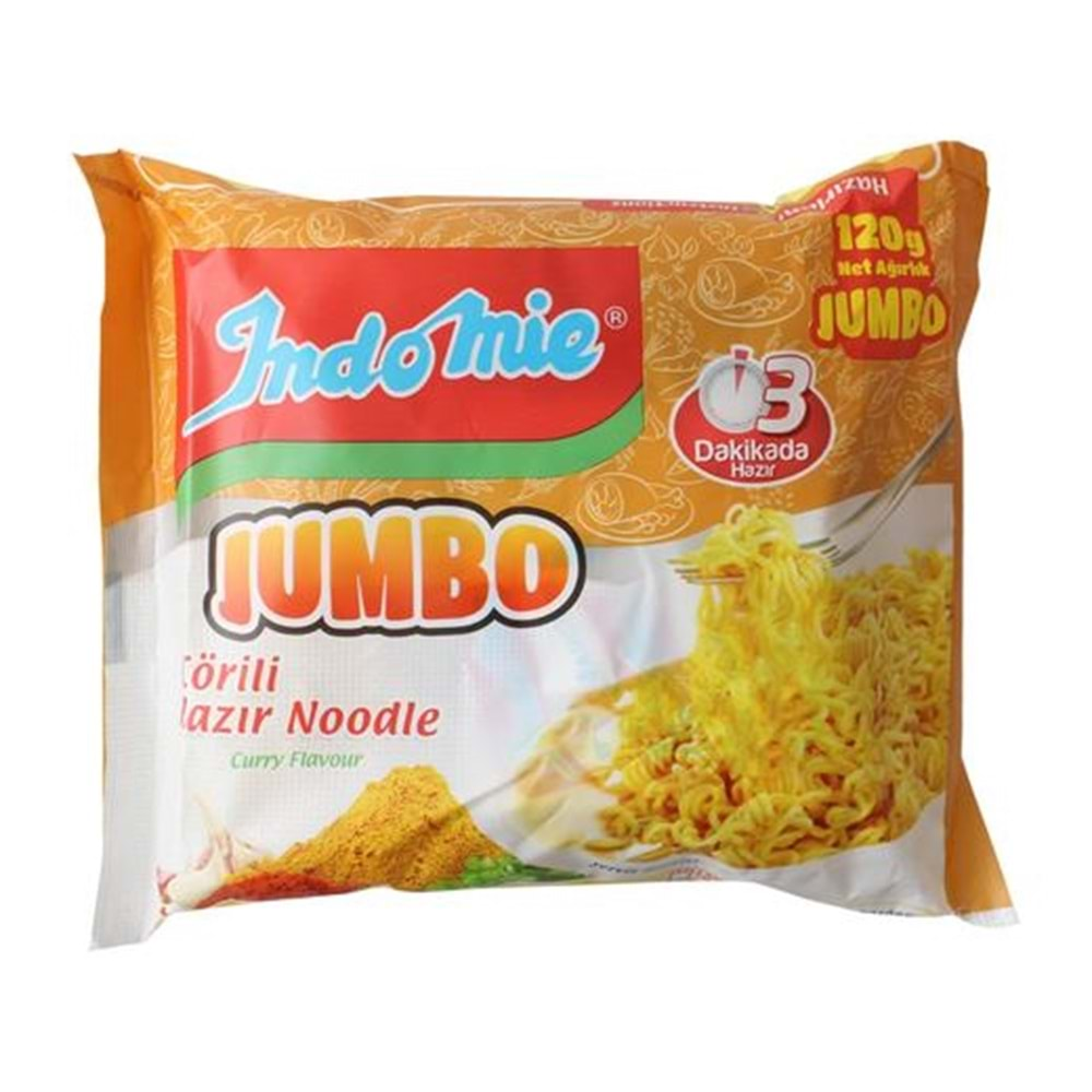 INDOMIE HAZIR NOODLE JUMBO BOY 120 GR GR KORILI