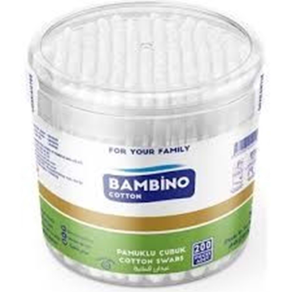 BAMBİNO COTTON KULAK ÇUBUĞU 200 ADET