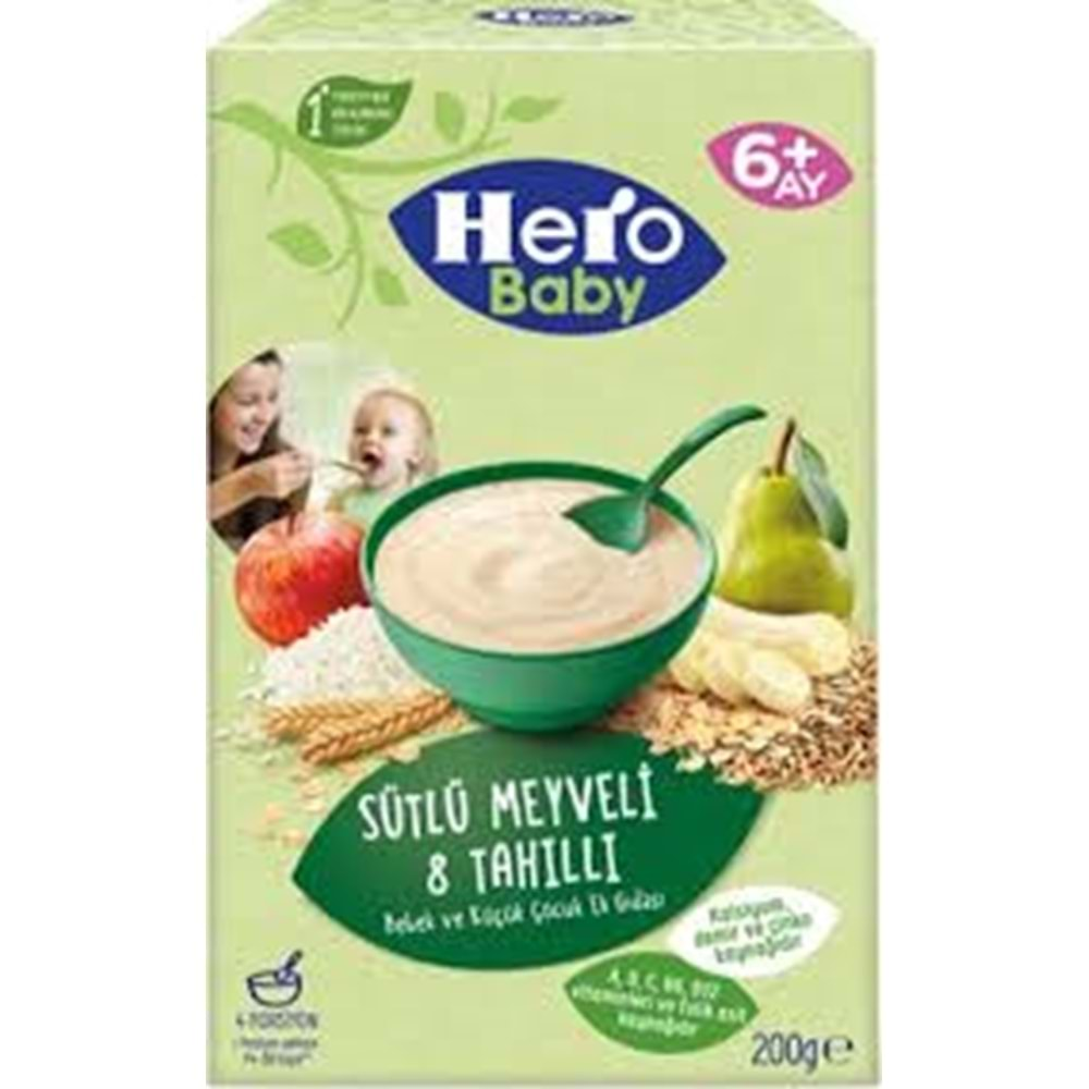 HERO BABY MAMA 6AY 250 GR SÜTLÜ MEYVELİ 8 TAHILLI