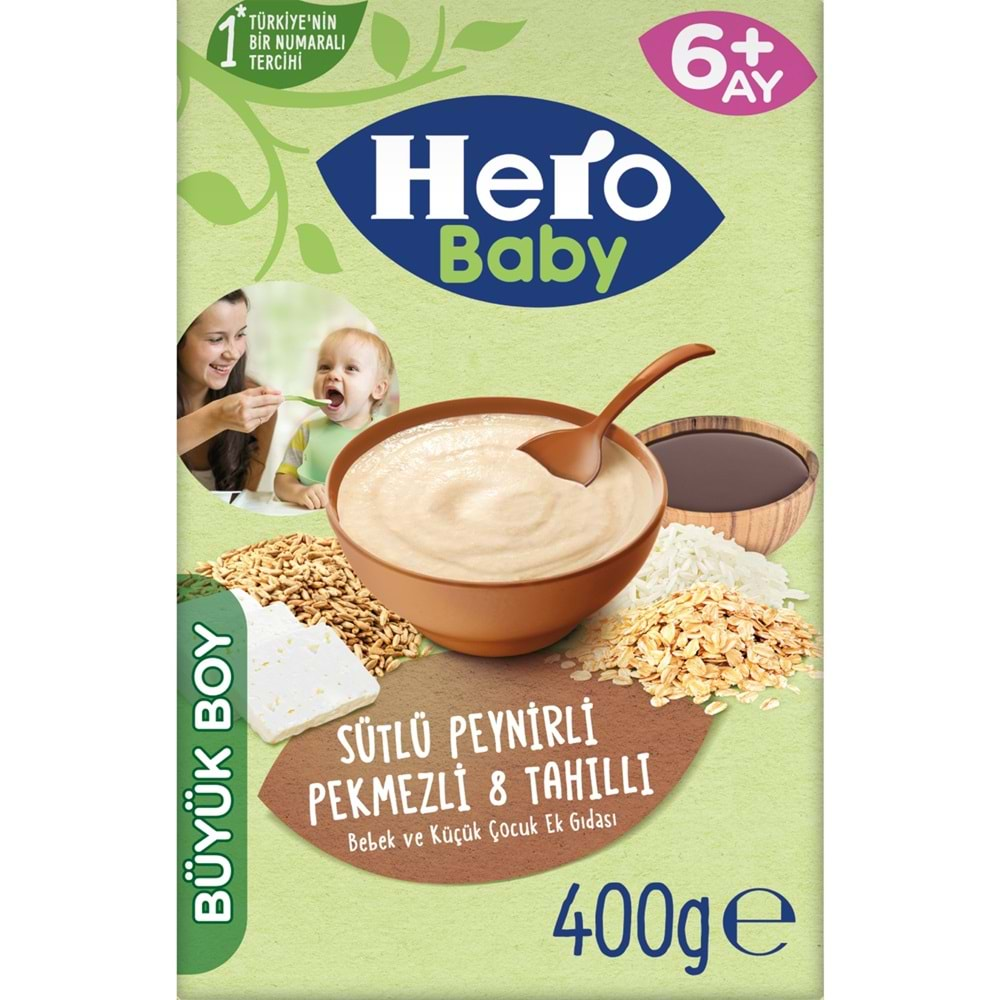 HERO BABY MAMA 400 GR SUTLU PEYNIR PEKMEZ 8 TAHILI