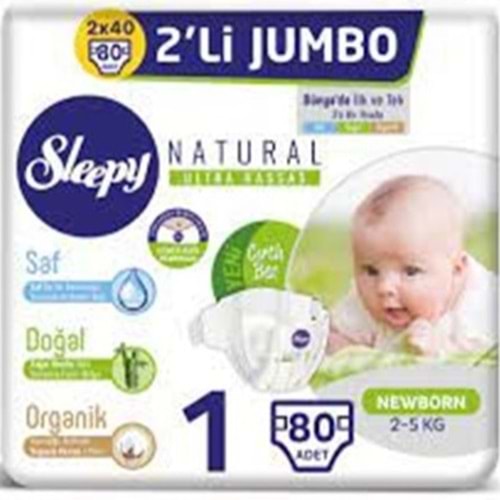 SLEEPY 2 LI JUMBO PAKET 1 YENİ DOĞAN 80'Lİ