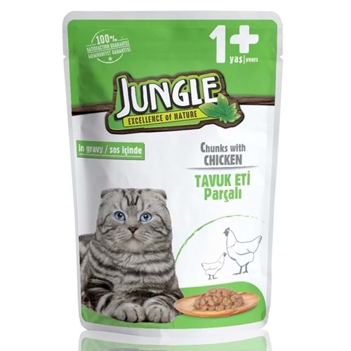 JUNGLE YETISKIN KEDI MAMASI 100 GR TAVUKLU