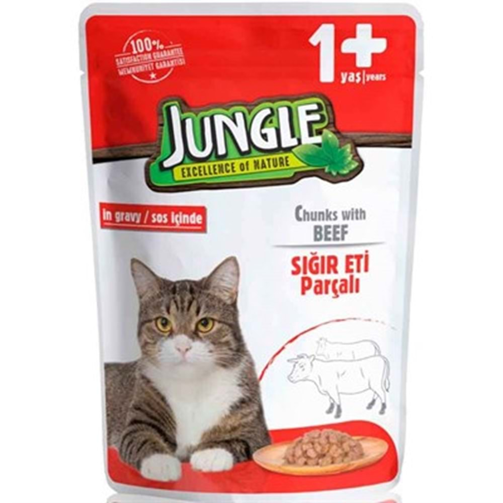 JUNGLE YETISKIN KEDI MAMASI 100 GR SIGIR ETLI