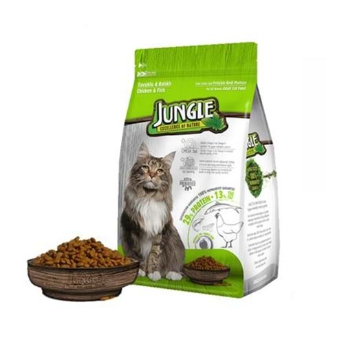 JUNGLE YETISKIN KEDI MAMASI 500 GR TAVUKLU BALIKLI