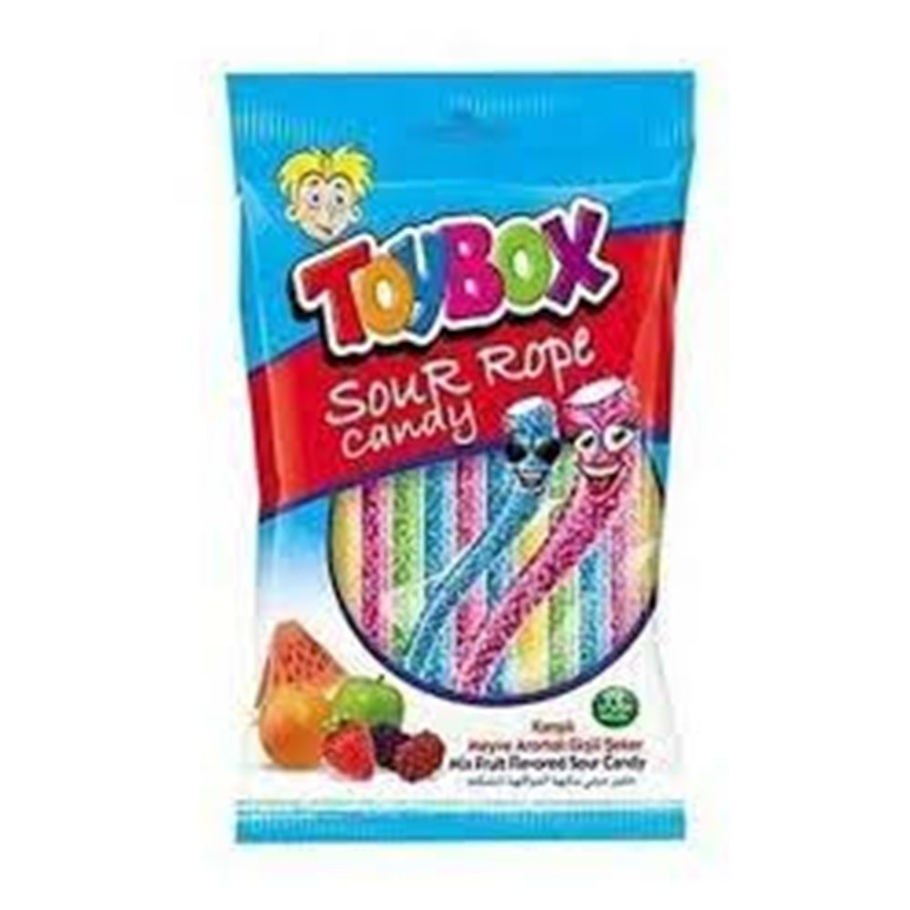 TOYBOX EKSILI ŞEKER 80 GR SOUR ROPE