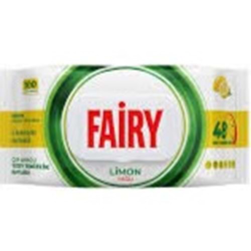 FAİRY ÇOK AMAÇLI ISLAK YÜZEY TEMİZLİK HAVLUSU 100 ADET LİMON