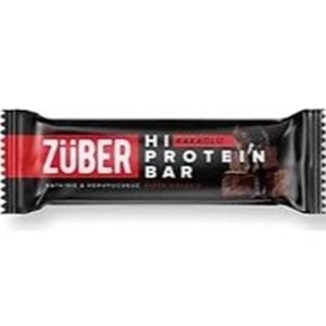 ZÜBER GLUTENSIZ HI PROTEIN BAR 45 GR KAKAOLU