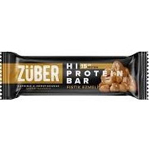 ZÜBER GLUTENSIZ HI PROTEIN BAR 45 GR FINDIK EZMELI