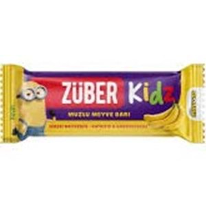ZÜBER GLUTENSIZ KIDZ MEYVE BAR 25 GR MUZLU