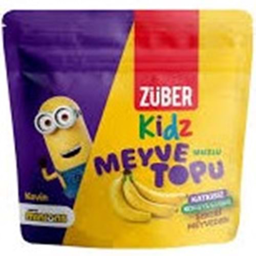 ZÜBER GLUTENSIZ KIDS MEYVE TOPU 42 GR MUZLU