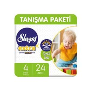 SLEEPY EXTRA BEBEK BEZİ 4 MAXİ 12 ADET CIRTLI