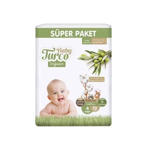 BABY TURCO DOGADAN SUPER PAKET 4 MAXI 72 LI