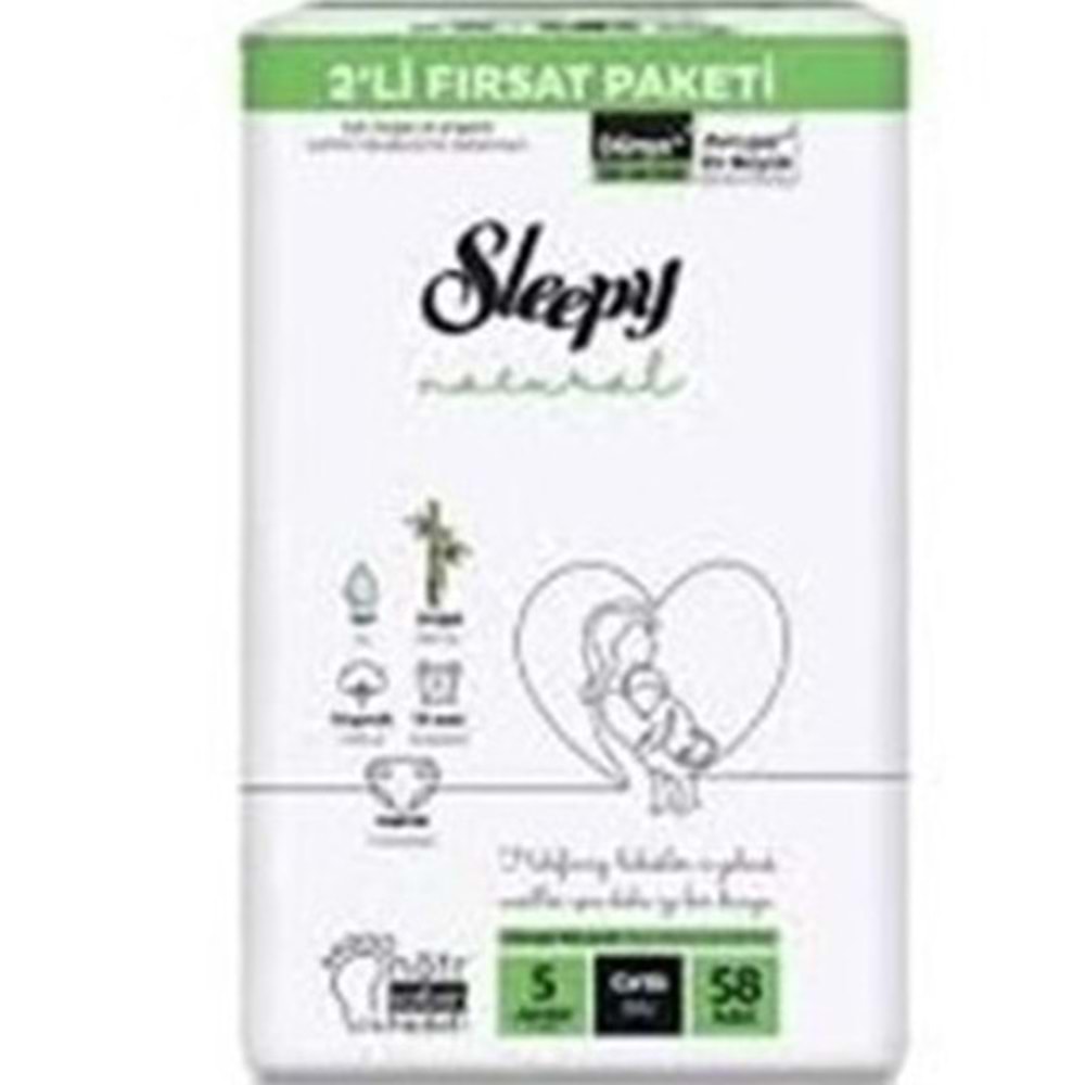SLEEPY 2Lİ FIRSAT PEKET 5 JUNIOR 58 ADET