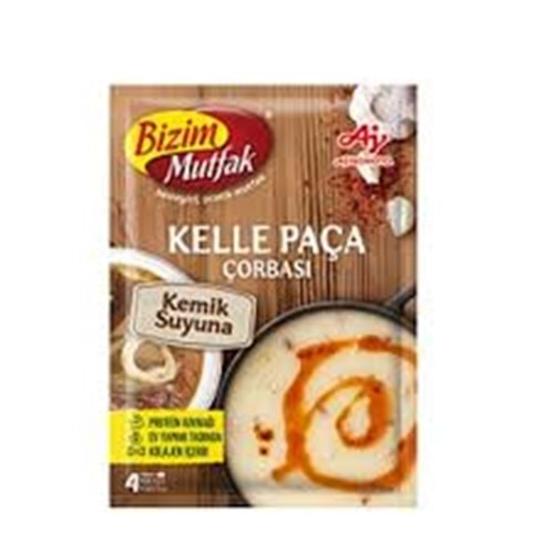 BİZİM KEMIK SULU CORBA 65 GR KELLE PACA