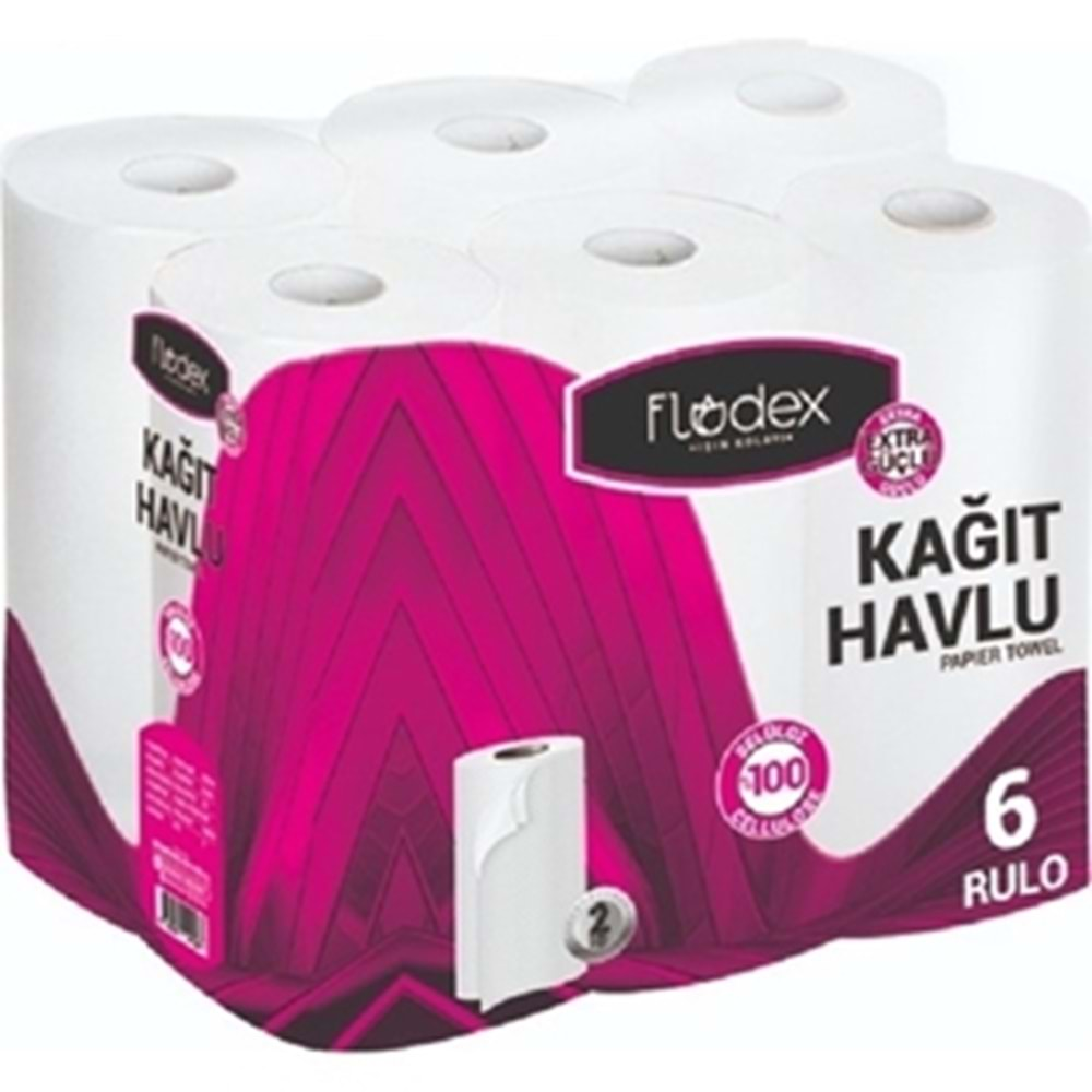 FLODEX KAGIT HAVLU 6 LI