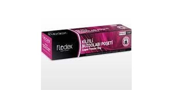 FLODEX KİLİTLİ BUZDOLABI POŞETİ ORTA BOY 8,Lİ 19X25CM