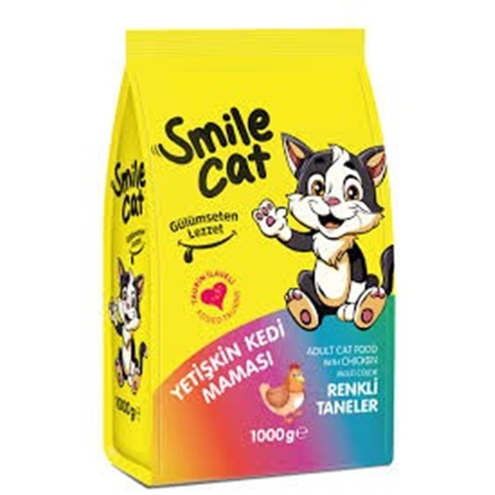 SMILE YETISKIN KEDI MAMASI 1000 GR MULTI COLOR