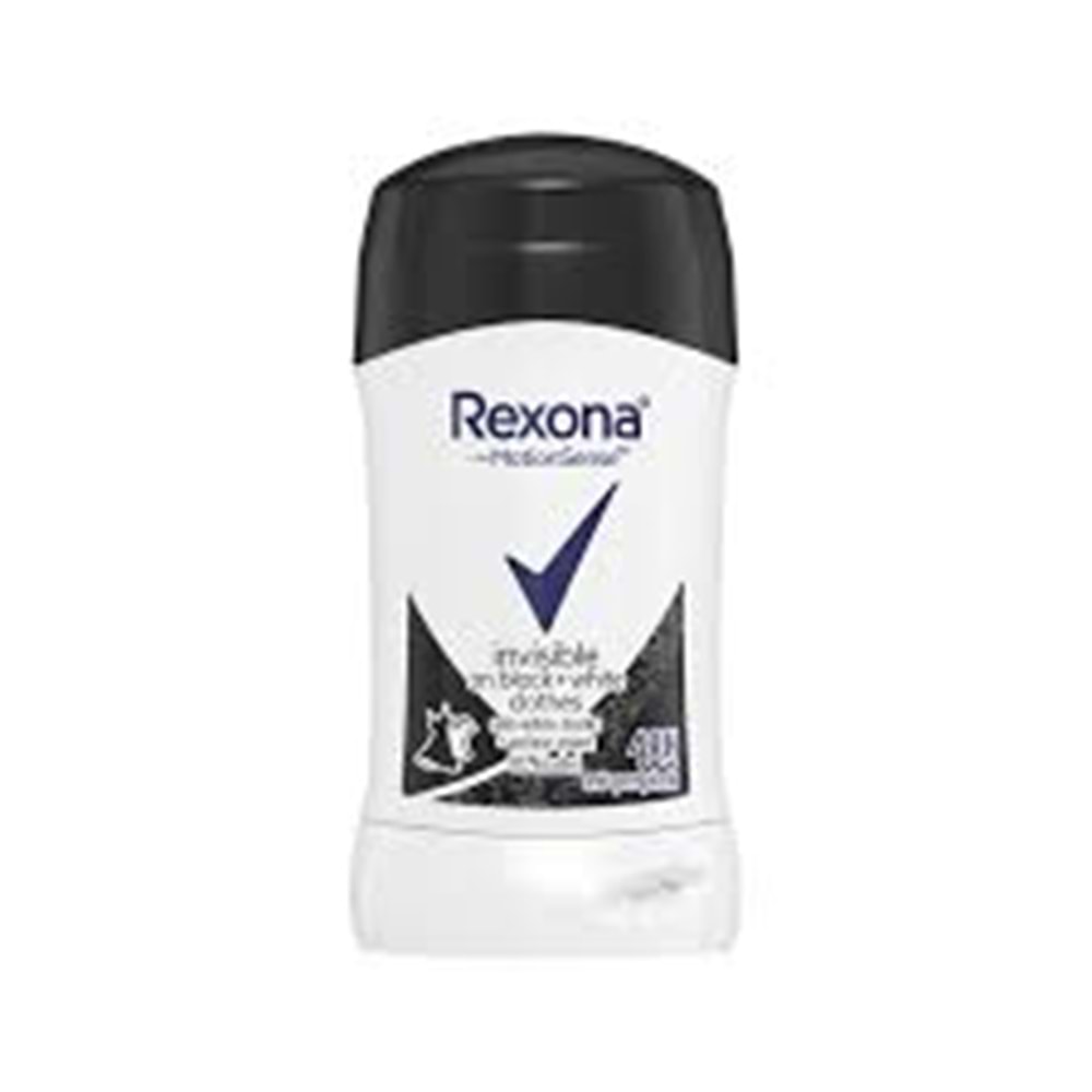 REXONA STICK 40 ML INVISIBLE ON BLACK WHITE