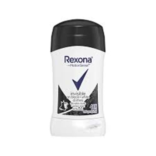 REXONA STICK 40 ML INVISIBLE ON BLACK WHITE