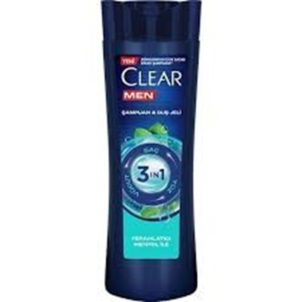 CLEAR MEN ŞAMPUAN&DUŞ JELİ 350 ML MENTOL