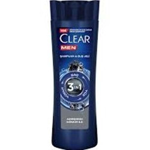 CLEAR MEN ŞAMPUAN&DUŞ JELİ 350 ML KÖMÜR