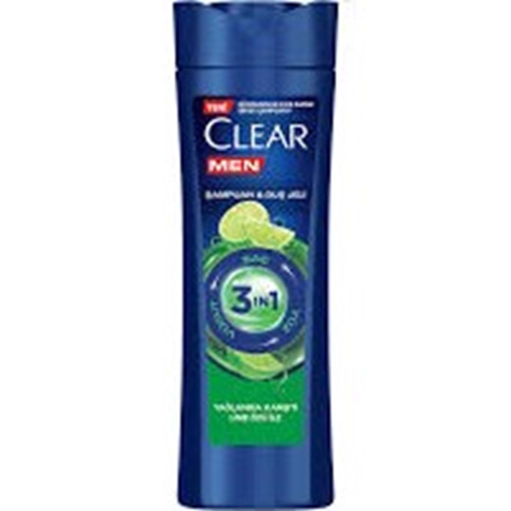 CLEAR MEN ŞAMPUAN&DUŞ JELİ 350 ML LİME ÖZÜ