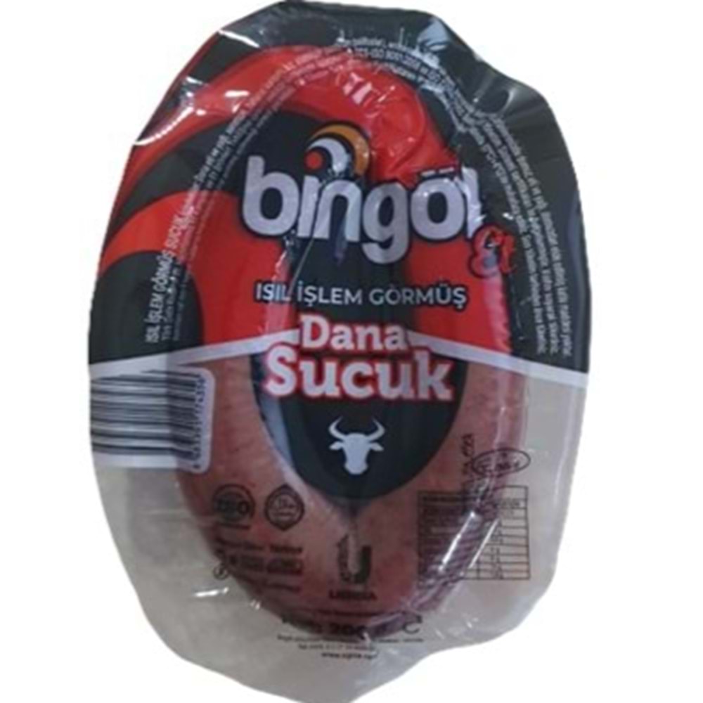 BİNGÖL ET DANA SUCUK 200 GR