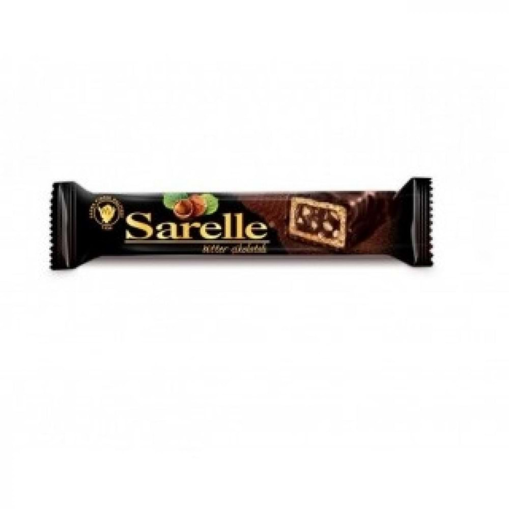 SARELLE ÇİKOLATALI GOFRET 33 GR BİTTER