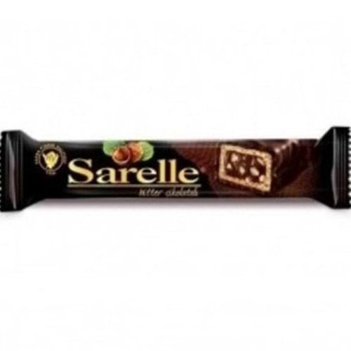 SARELLE ÇİKOLATALI GOFRET 33 GR BİTTER