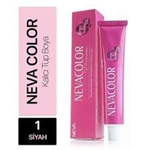 NEVACOLOR PREMIUM KALICI KREM SAC BOYASI 1 SIYAH