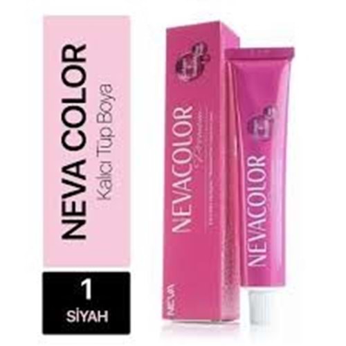NEVACOLOR PREMIUM KALICI KREM SAC BOYASI 1 SIYAH