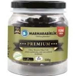 MARMARABİRLİK SALAMURA SİYAH ZEYTİN 500 G DOĞAL YAĞLI XS-2XS