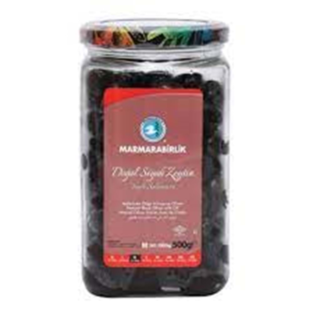 MARMARABİRLİK DOGAL SIYAH ZEYTIN 500 GR M