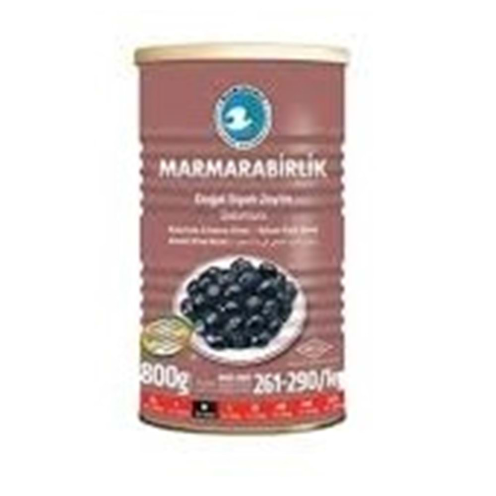 MARMARABİRLİK DOGAL SIYAH ZEYTIN 800 GR M TNK