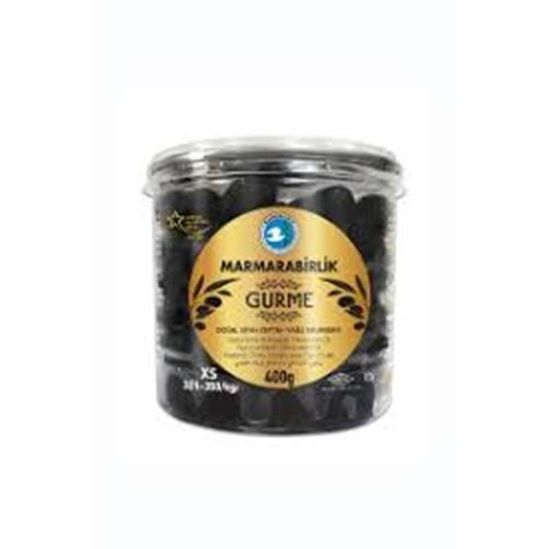 MARMARABİRLİK PREMIUM GURME SIYAH ZEYTIN 400 GR XS