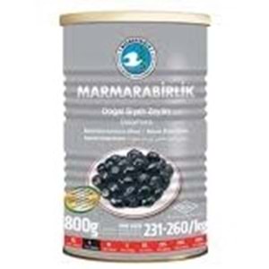 MARMARABİRLİK DOGAL SIYAH ZEYTIN 800 GR L TNK
