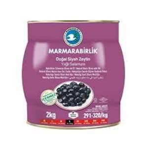 MARMARA BİRLİK DOGAL SIYAH ZEYTIN 2 KG S