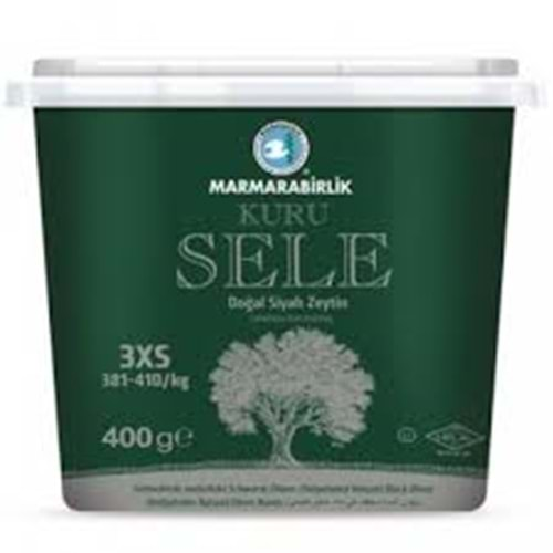 MARMARABİRLİK KURU SELE SIYAH ZEYTIN 400 GR 3XS