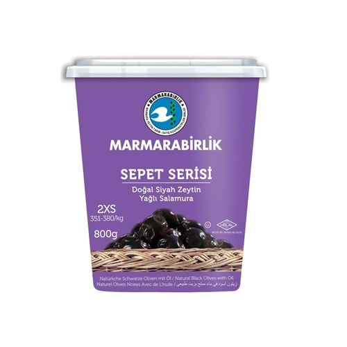 MARMARA BİRLİK SEPET SERISI SIYAH ZEYTIN 800 GR 2XS