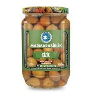 MARMARABİRLİK YESIL ZEYTIN 400 GR CIZIK