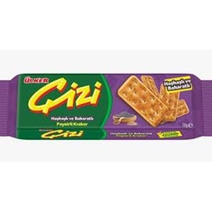 ÜLKER ÇİZİ 70 GR HAŞHAŞLI VE BAHARATLI PEYNİRLİ KRAKER