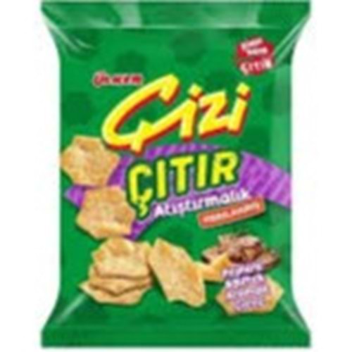ÜLKER ÇİZİ FIRINLANMIŞ ÇITIR ATIŞTIRMALIK 160 G PEYNİRLİ&BİFTEK AROMALI