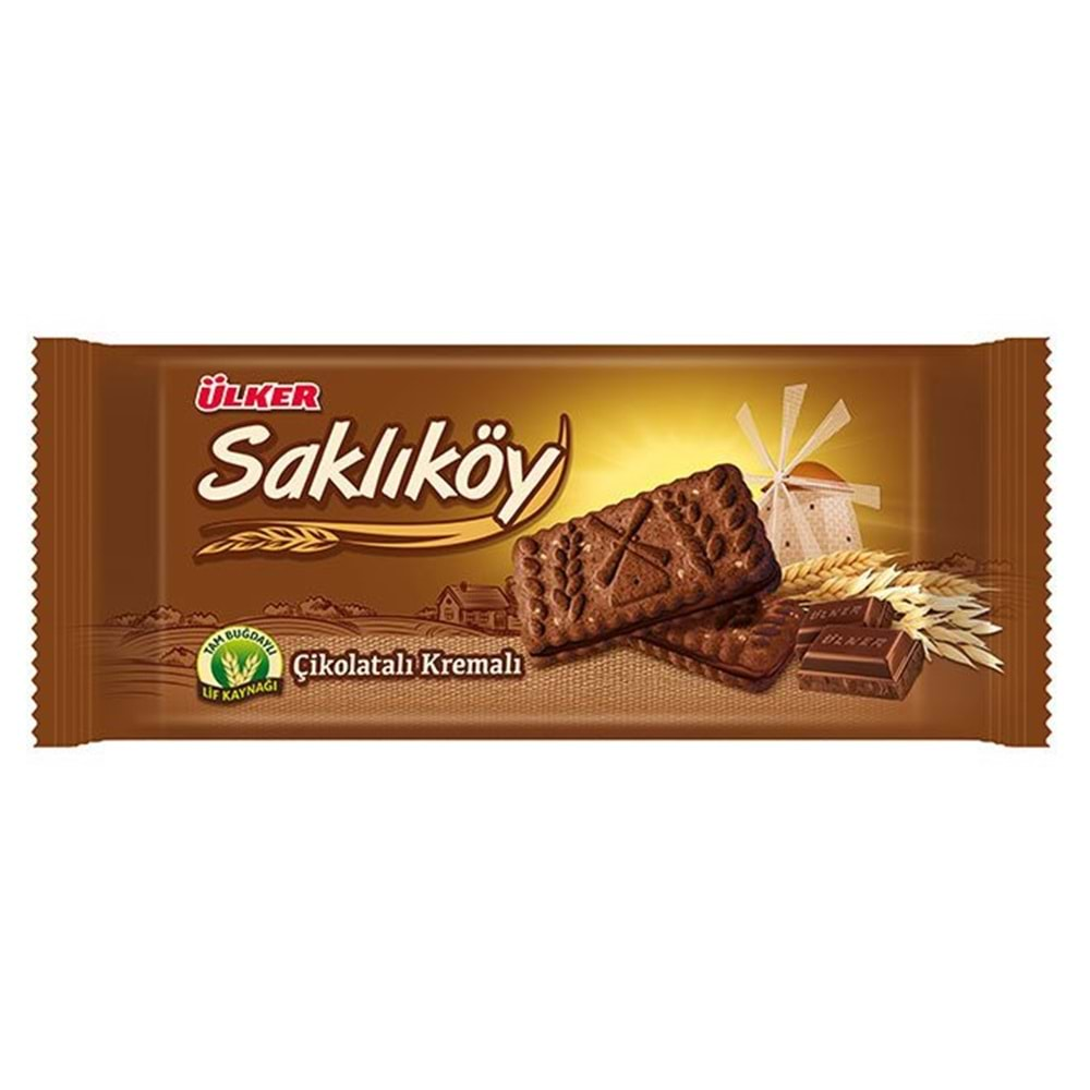 ÜLKER SAKLIKOY KREMALI BISKUVI 87 GR CIKOLATALI