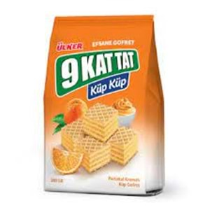 ÜLKER 9 KAT TAT KUP KUP GOFRET 200 GR PORTAKALLI